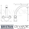 Bristan Montreal Easyfit Sink Mixer Tap Dimensions